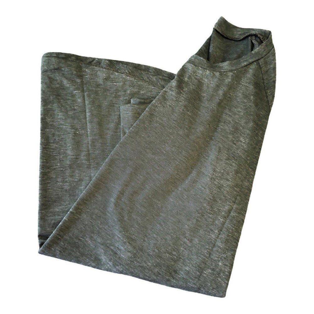 Womens L and XL Forest Green Round Neck Raglan Long Sleeve Tunic High Low Shirt - Picture 7 of 8